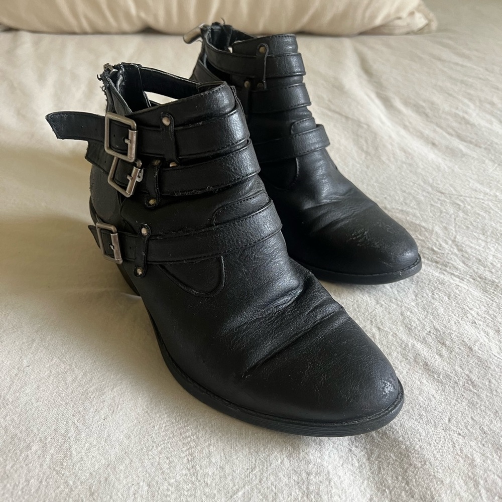 Madden Girl Black Booties